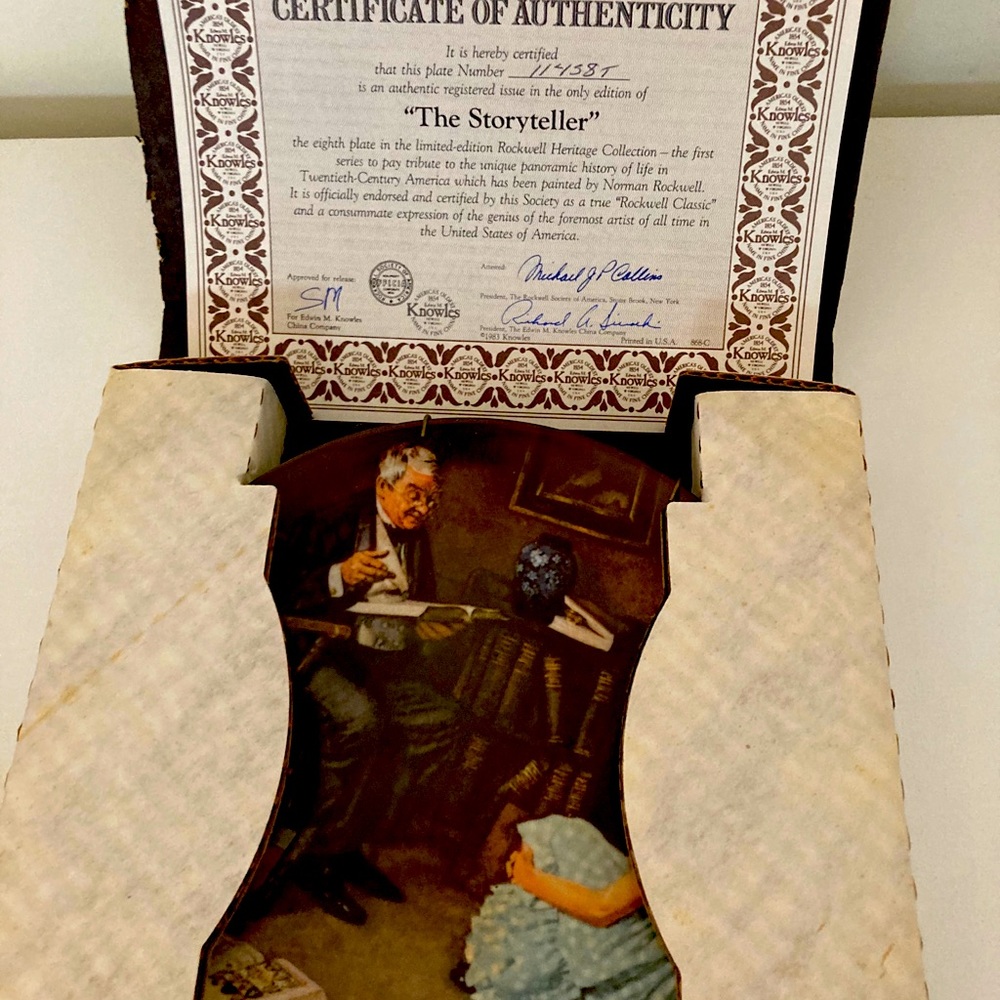 2 Limited edition Norman Rockwell plates